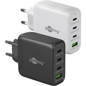 Napajalni adapter GeN NANO multiport USB QC 3.0 in 3x USB-C™ hitri polnilnik 68W, do 3A, črn