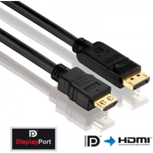 DisplayPort kabel moški - moški HDMI, 5m  Purelink