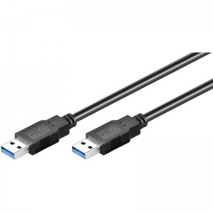 USB kabel 3.0 A/m <> USB 3.0 A/m 0,5m, črni