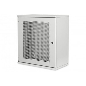 19" stenska omara 12U, 540*400, RAL7035, perforirana vrata, nesestavljena