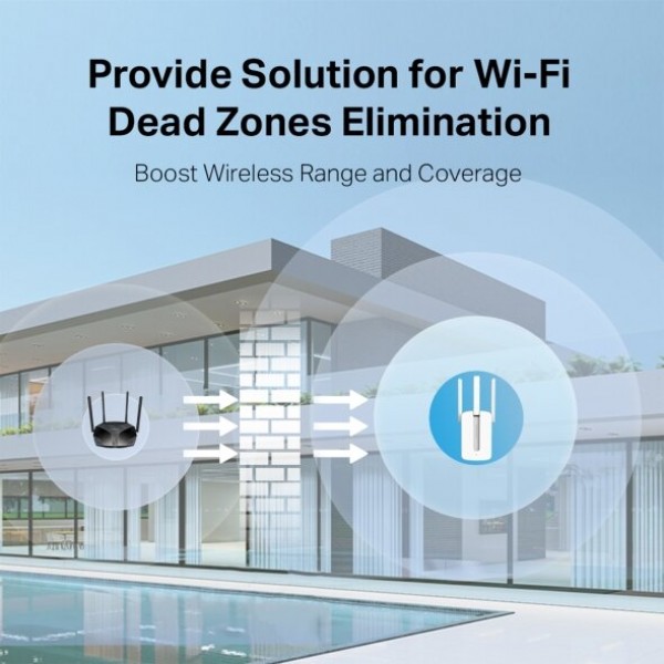 Mercusys MW300RE, 300Mbps brezžični ojačevalec signala - Wi-Fi Extender Mercusys MW300RE, 300Mbps brezžični ojačevalec signala - Wi-Fi Extender