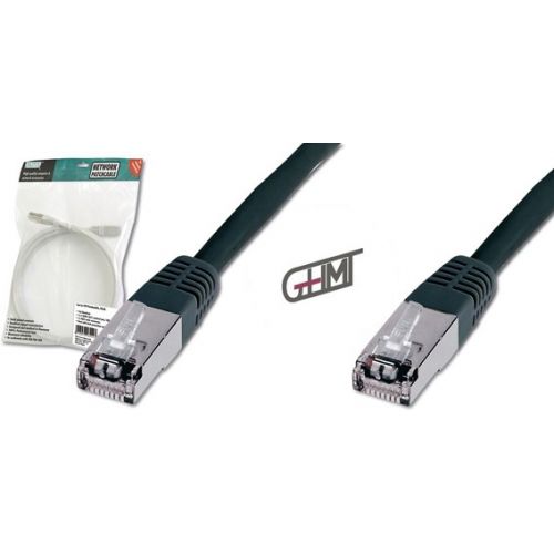 Patch kabel Cat.5e SFTP  0,5m črn