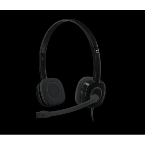 Slušalke Logitech H151, črne, stereo