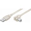 USB kabel A/moški<>B/moški 90°, 3m
