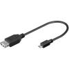USB kabel A/ženski<>B/moški micro 0,20m